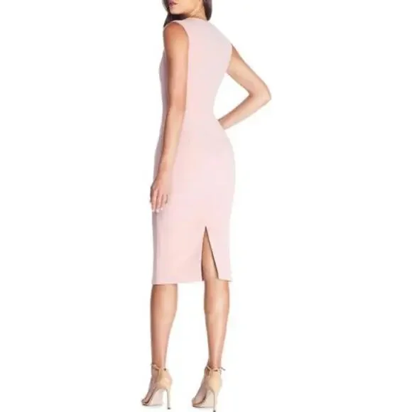 New Dress The Population Elle Sheath Dress In Blush Size XL $168 - Picture 2 of 10